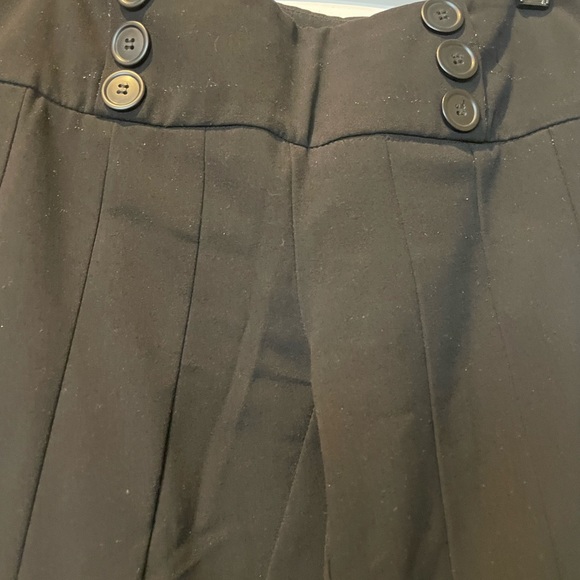 Lvl x Bell Bottom Black Pleated Dress Pants S (2) - Picture 2 of 11